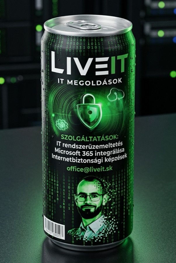 A LiveIT feliratú üdítősdoboz